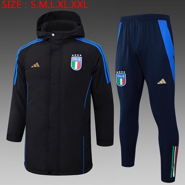 Abrigo Italia Conjunto Completo 2024-2025 Negro